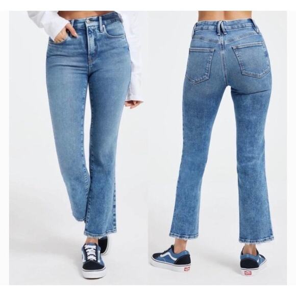 Good American Good Legs Straight Jean - Picture 1 of 9
